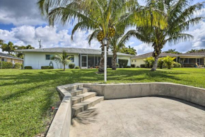 Bright Canalfront Home with Boat Dock, Patio, Grill!